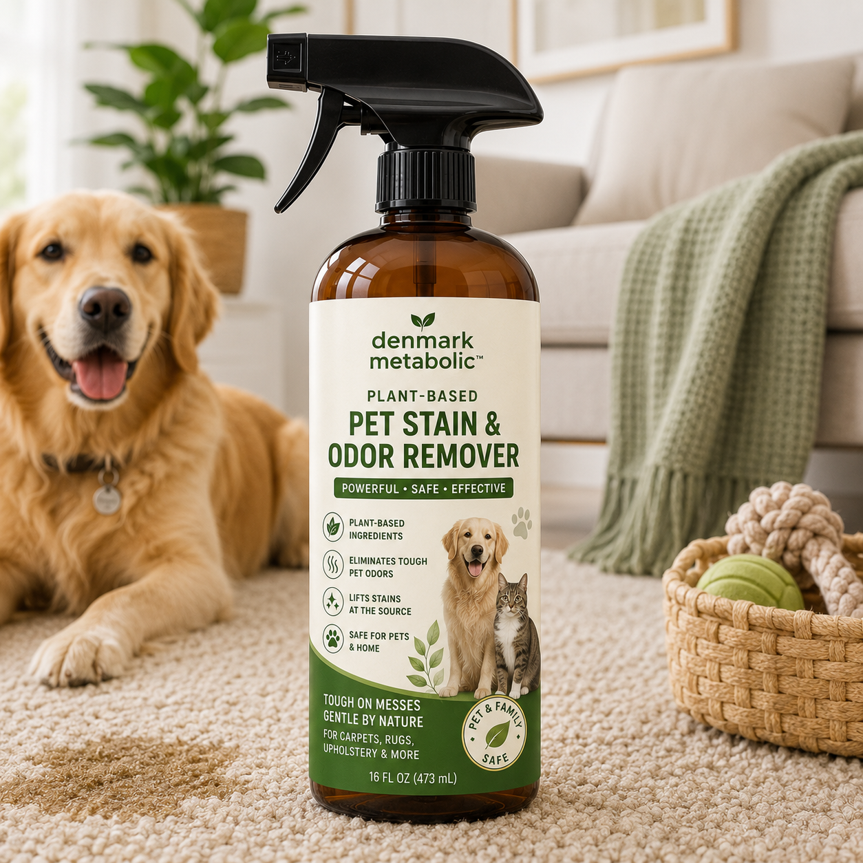 denmarkmetabolic™ Plant-Based Pet Stain & Odor Remover
