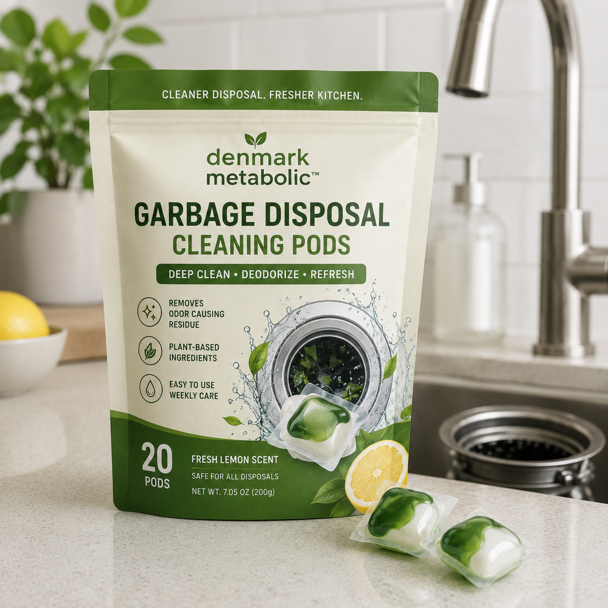 denmarkmetabolic™ Garbage Disposal Cleaning Pods